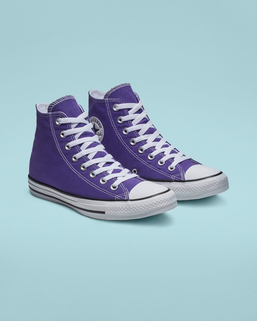 Tenis Converse Chuck Taylor All Star Classicos Cano Alto Feminino Roxo | PT B0T5173